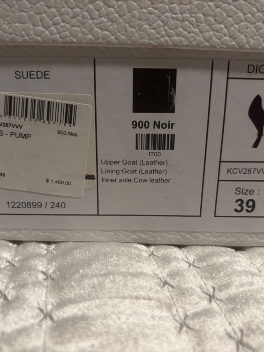 Christian Dior Tribales Pumps Black Suede Pearl Heel EU 39 Worn Once - Picture 8 of 11